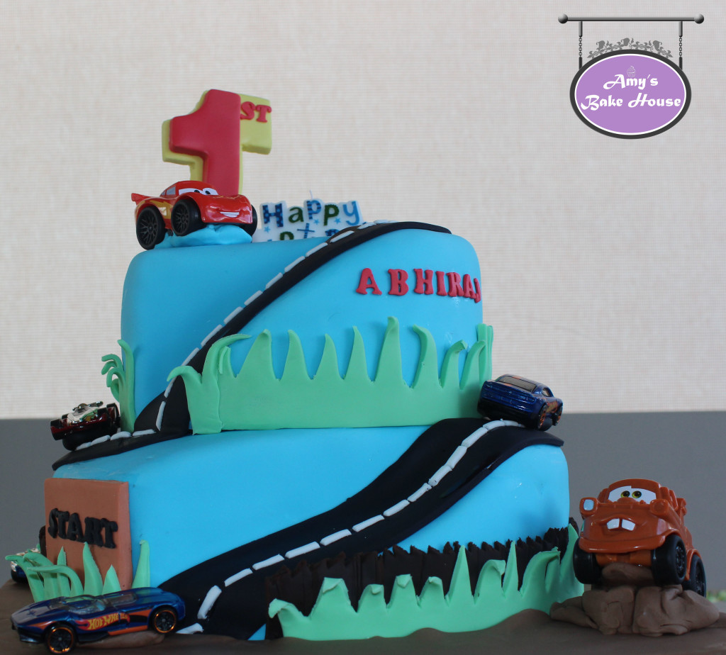 Disney & Hot Wheels Car Themed Birthday Cake | Amys Bake House